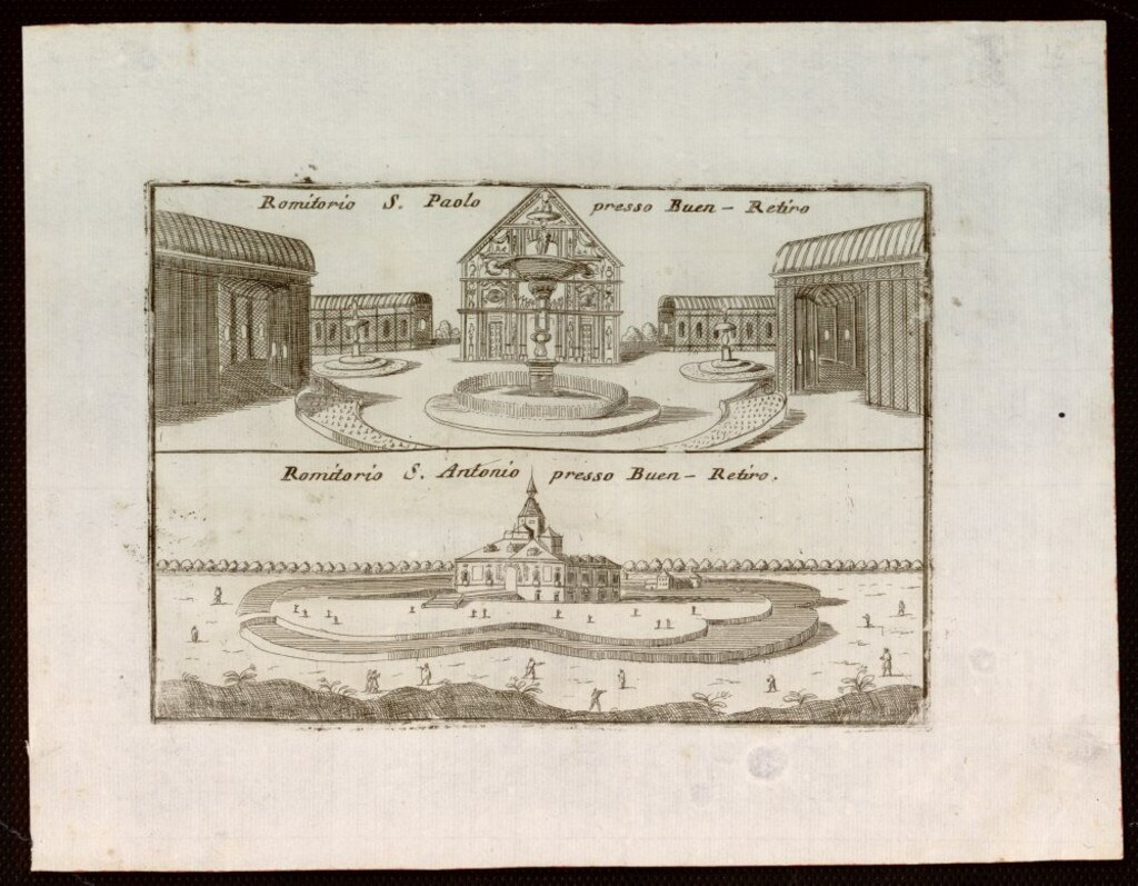 Miniatura de Las ermitas de San Pablo y San Antonio en el Buen Retiro.