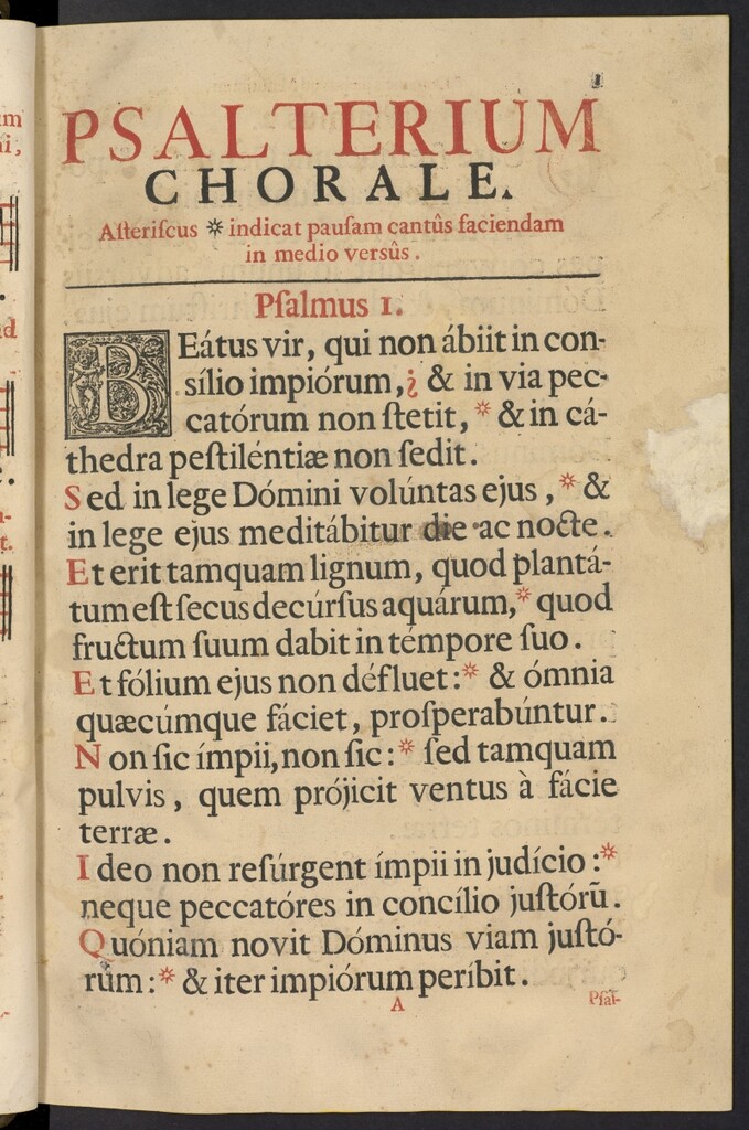 Miniatura de Psalterium chorale sacri Ordinis Praedicatorum