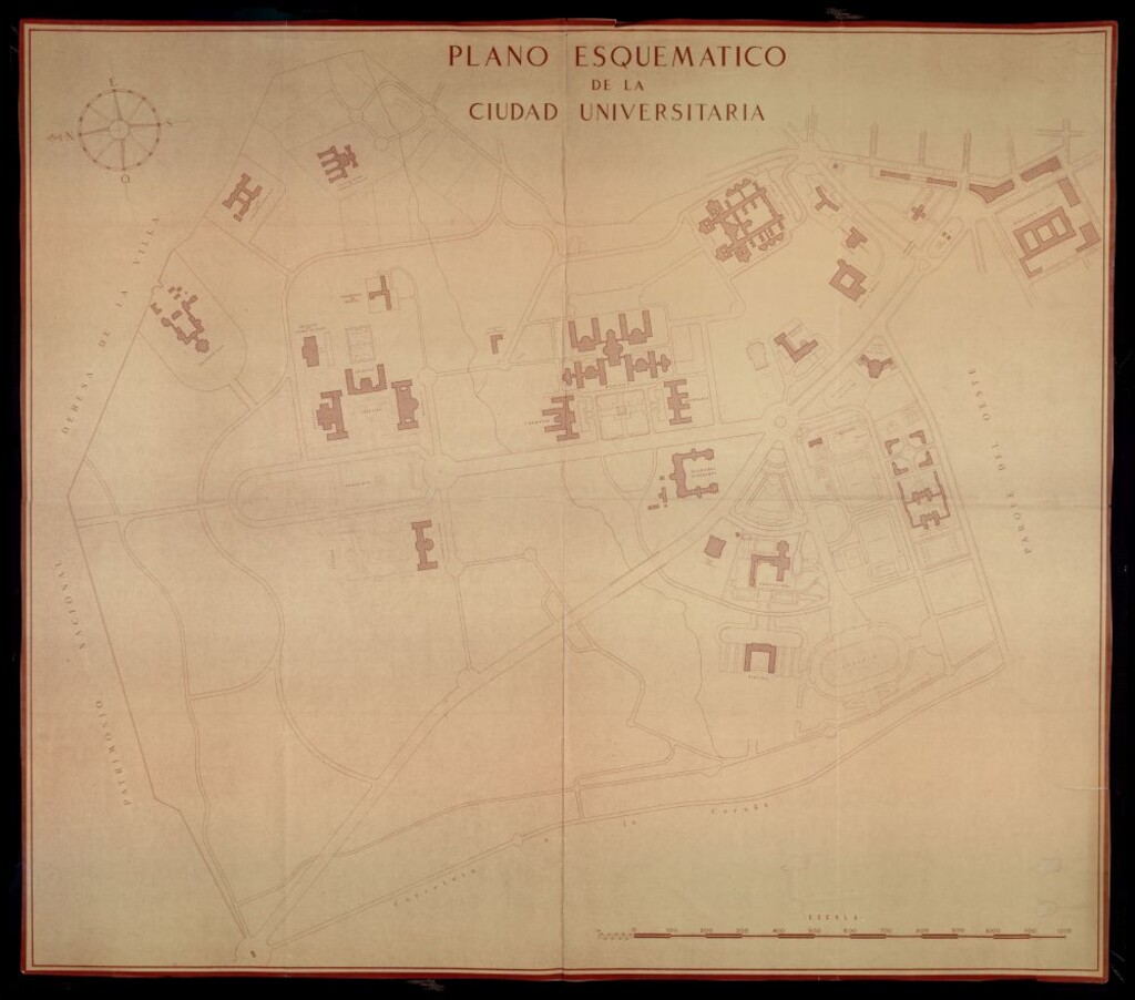 Miniatura de Plano esquemático de la Ciudad Universitaria