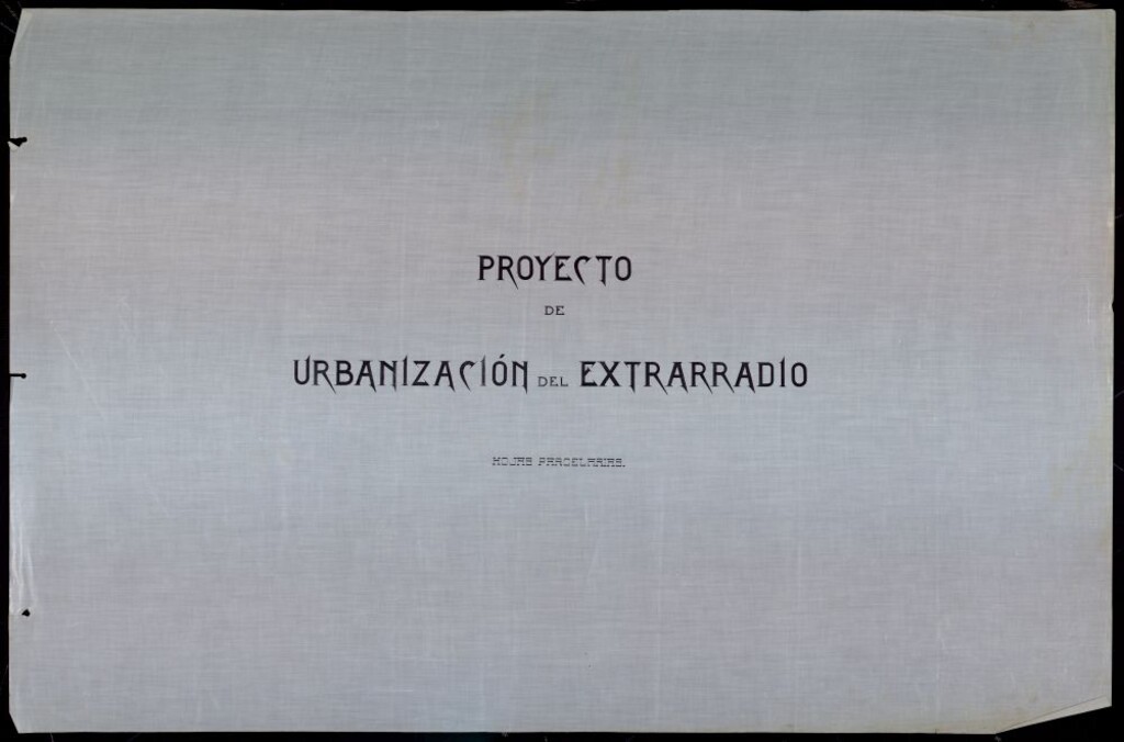 Miniatura de Proyecto de urbanización del extrarradio de Madrid