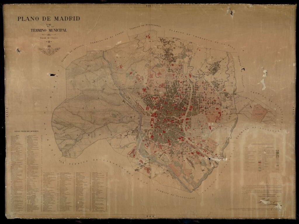 Miniatura de Plano de Madrid y su término municipal