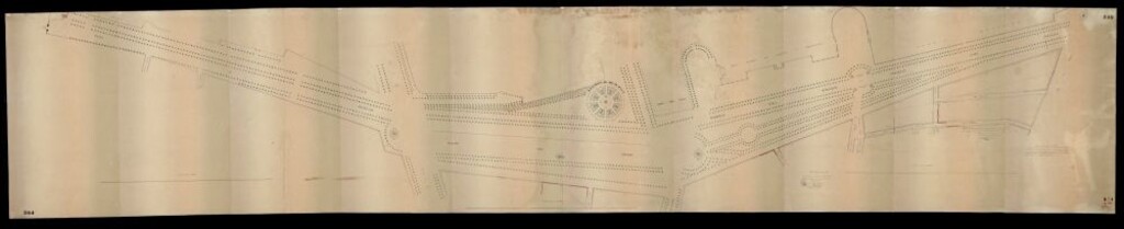 Miniatura de Plano del paseo del Prado desde la puerta de Recoletos a la de Atocha, sacado del borrador que se utilizó, adicionado con los detalles de que aquel carecía y que eran necesarios para completarlo