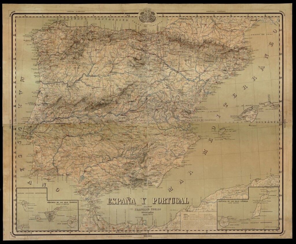 Miniatura de Mapa de España y Portugal