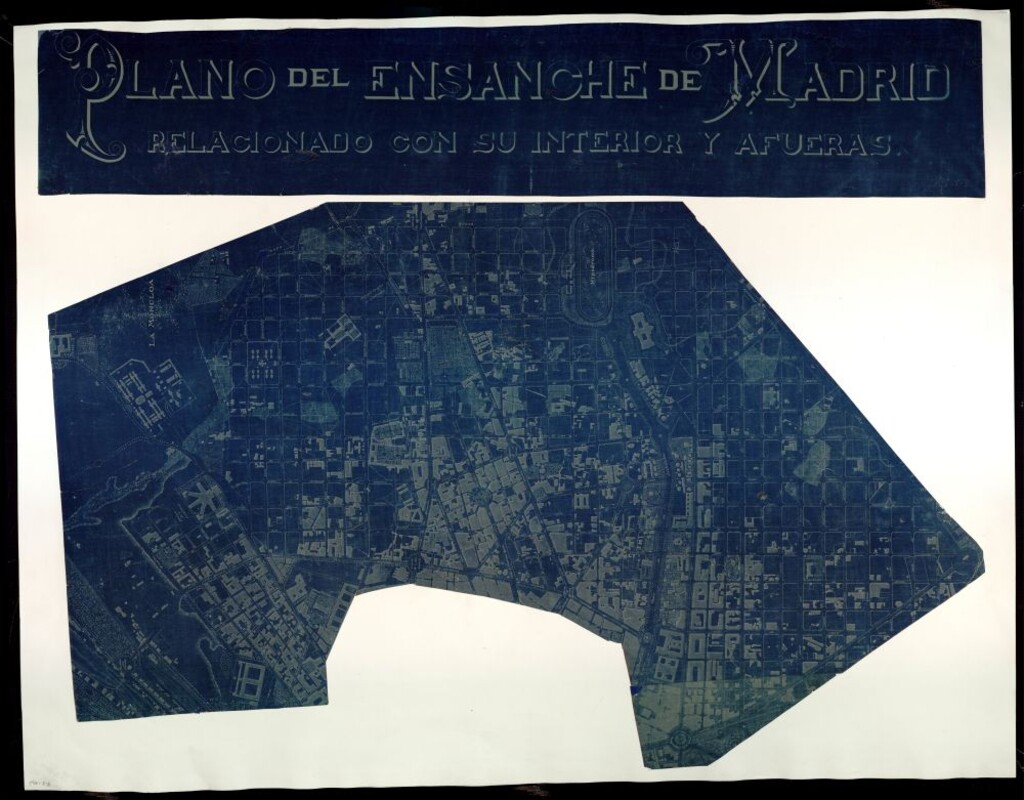 Miniatura de Plano del ensanche de Madrid relacionado con su interior y afuera