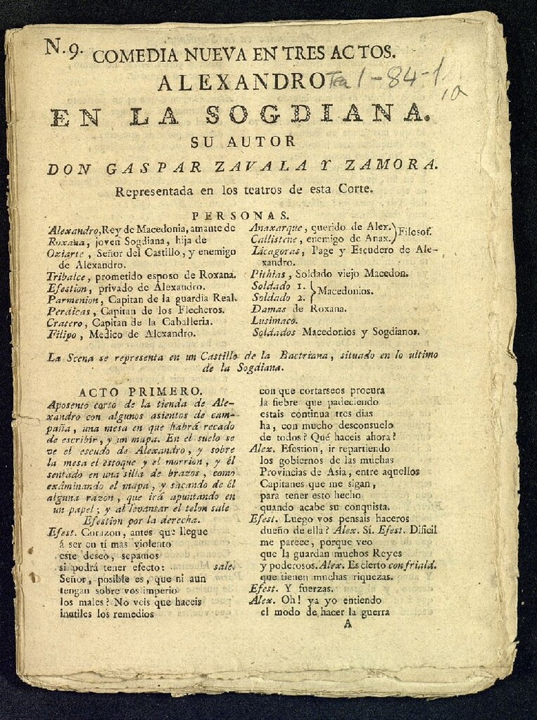 Miniatura de Alejandro en la Sogdiana
