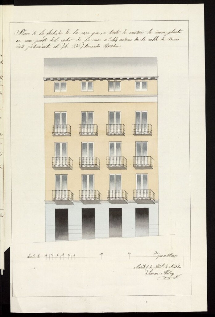 Miniatura de Licencia a Don Fernando Botelú, para construir en calle Buenavista, nº 44, manzana 33