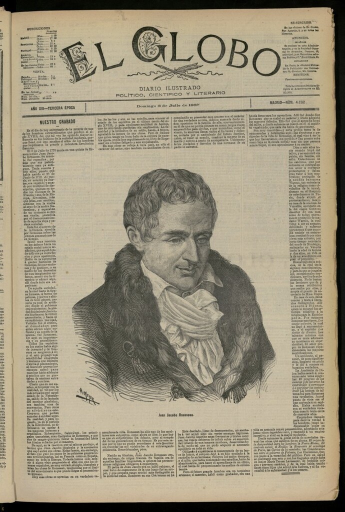 Miniatura de El Globo : diario ilustrado del 3 de julio de 1887, nº 4262