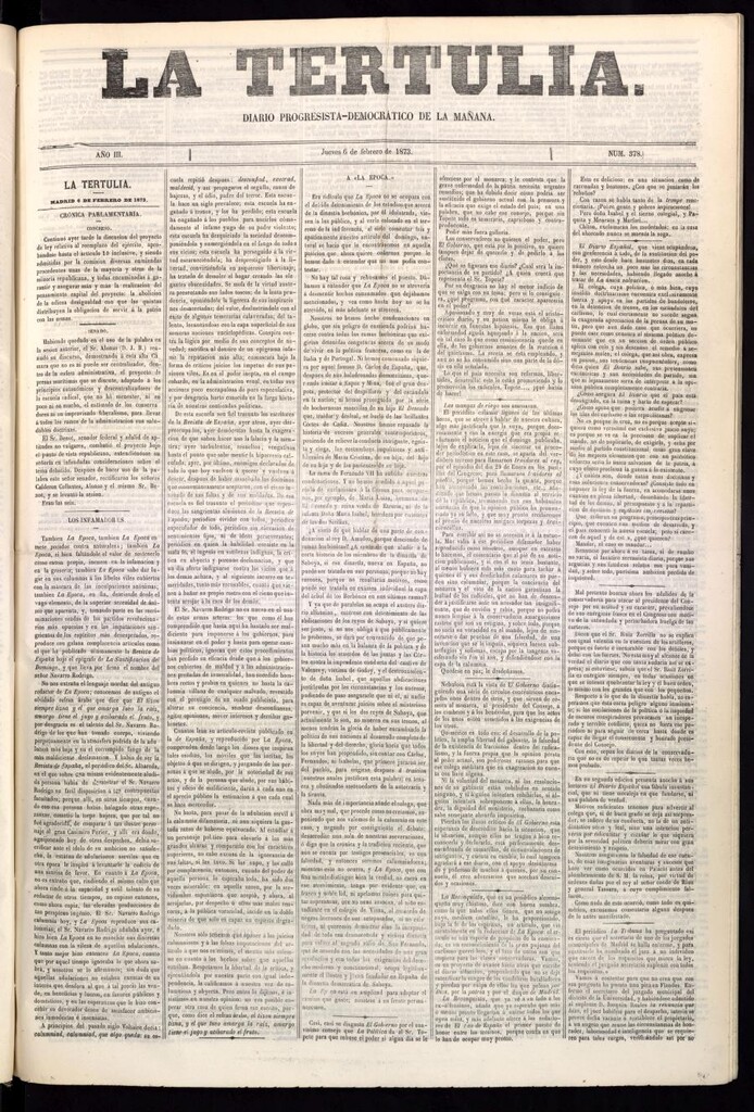 Miniatura de La Tertulia del 6 de febrero de 1873