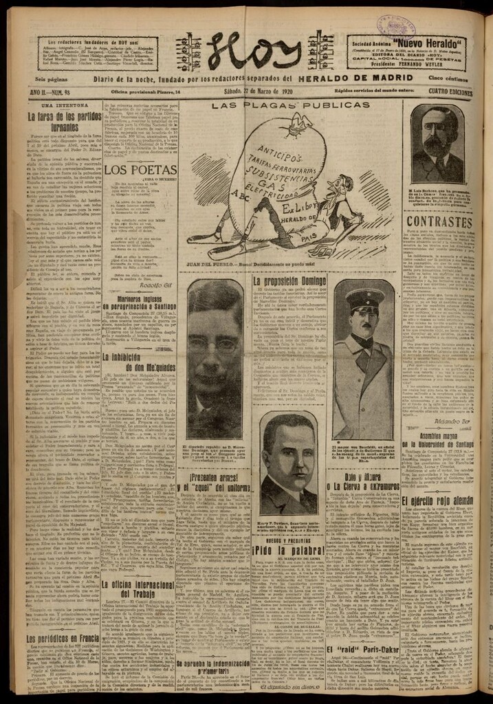 Miniatura de Hoy del 27 de marzo de 1920