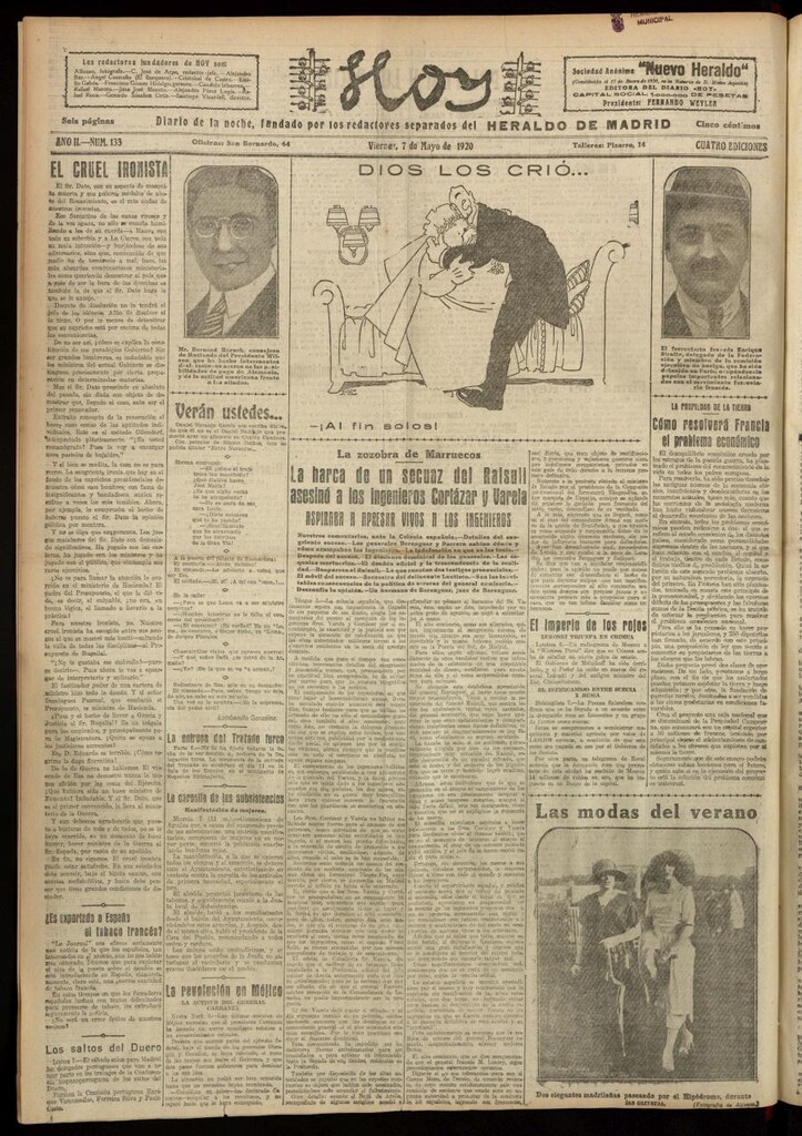Miniatura de Hoy del 7 de mayo de 1920