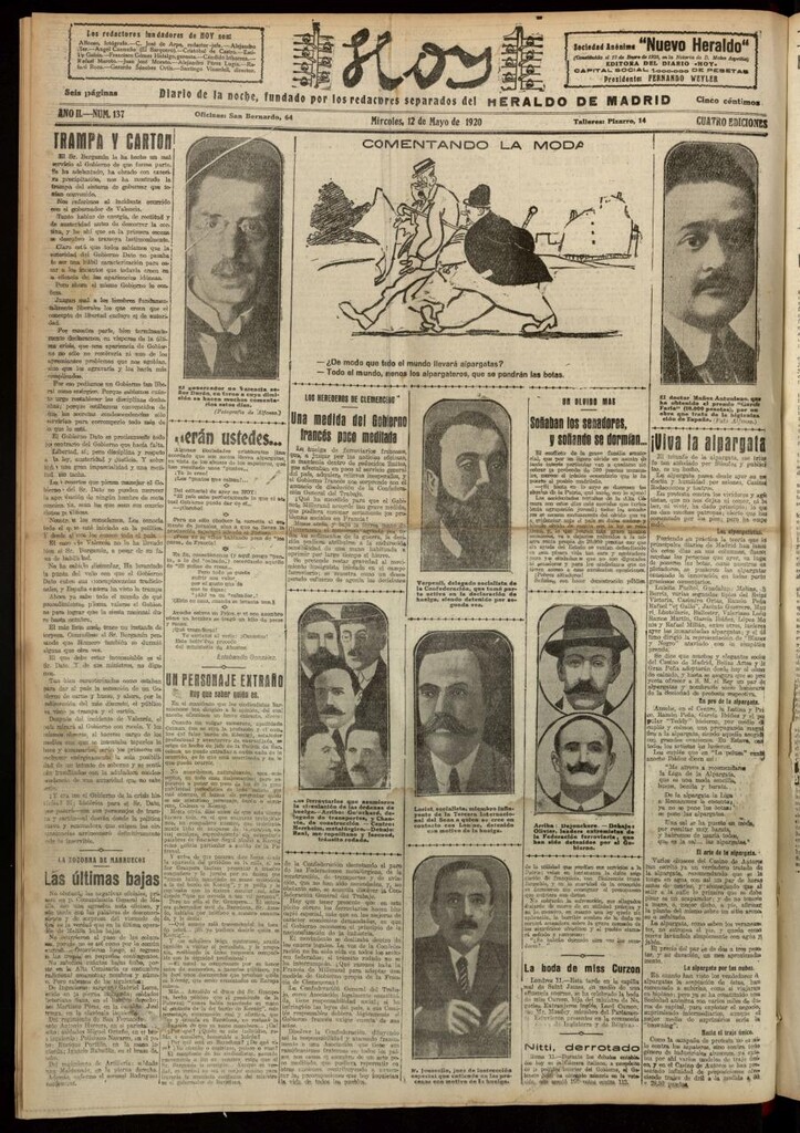 Miniatura de Hoy del 12 de mayo de 1920