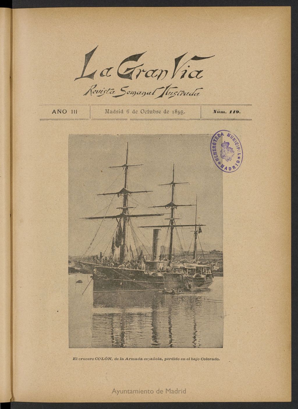 Miniatura de La Gran Vía: revista semanal ilustrada del 6 de octubre de 1895, nº 119