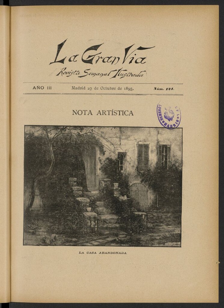 Miniatura de La Gran Vía: revista semanal ilustrada del 23 de octubre de 1895, nº 121