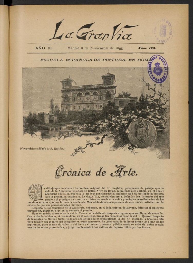 Miniatura de La Gran Vía: revista semanal ilustrada del 6 de noviembre de 1895, nº 123