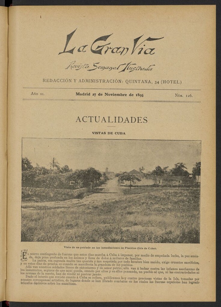 Miniatura de La Gran Vía: revista semanal ilustrada del 27 de noviembre de 1895, nº 126