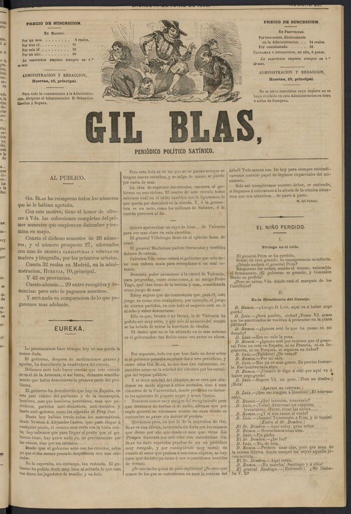 Miniatura de Gil Blas del 17 de junio de 1865, nº 29