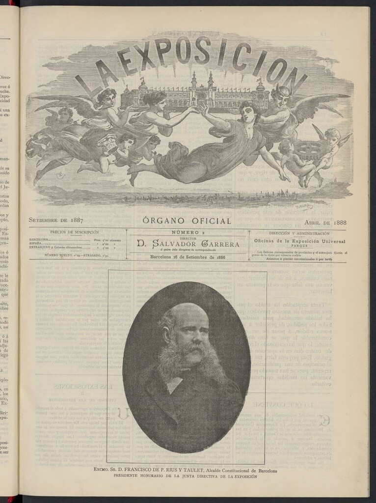 Miniatura de La Exposición: órgano oficial de la Exposición Universal de Barcelona del 16 de septiembre de 1886, nº 2