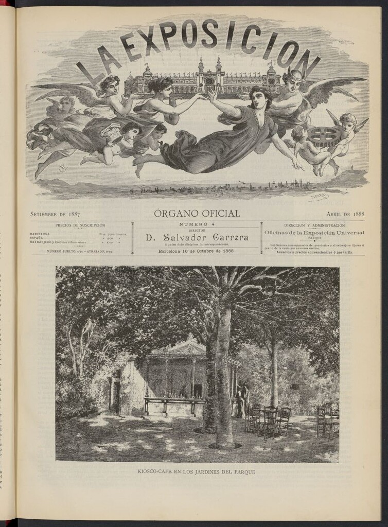 Miniatura de La Exposición: órgano oficial de la Exposición Universal de Barcelona del 16 de octubre de 1886, nº 4