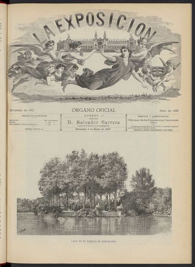 Miniatura de La Exposición: órgano oficial de la Exposición Universal de Barcelona del 8 de enero de 1887, nº 11