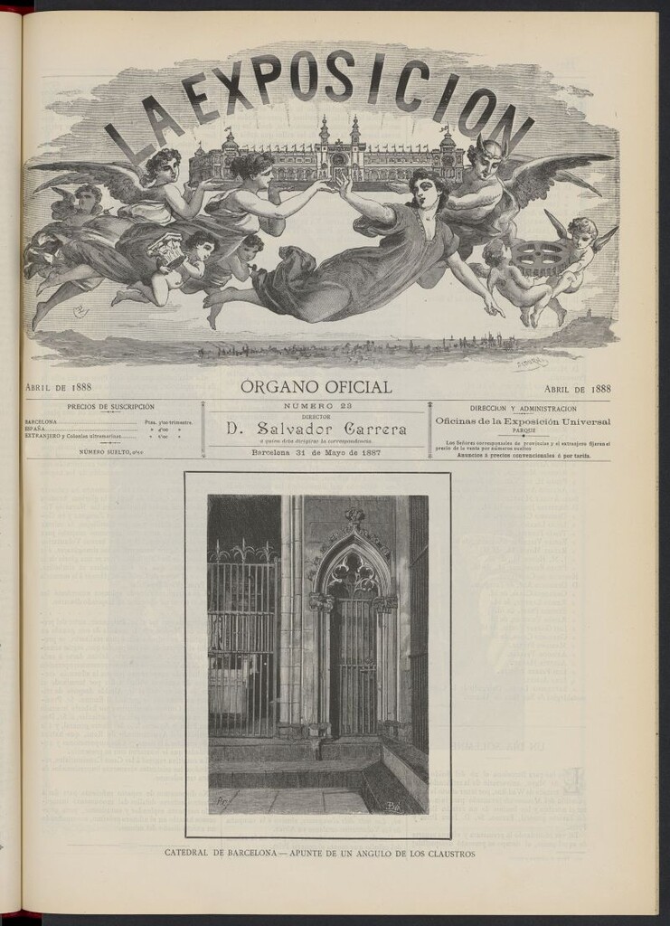 Miniatura de La Exposición: órgano oficial de la Exposición Universal de Barcelona del 31 de mayo de 1887, nº 23