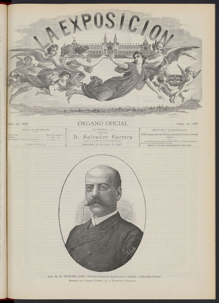 Miniatura de La Exposición: órgano oficial de la Exposición Universal de Barcelona del 15 de junio de 1887, nº 24