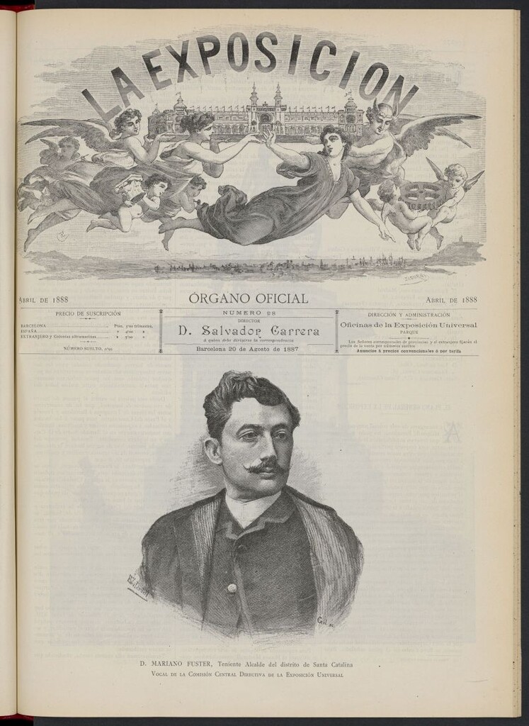 Miniatura de La Exposición: órgano oficial de la Exposición Universal de Barcelona del 20 de agosto de 1887, nº 28