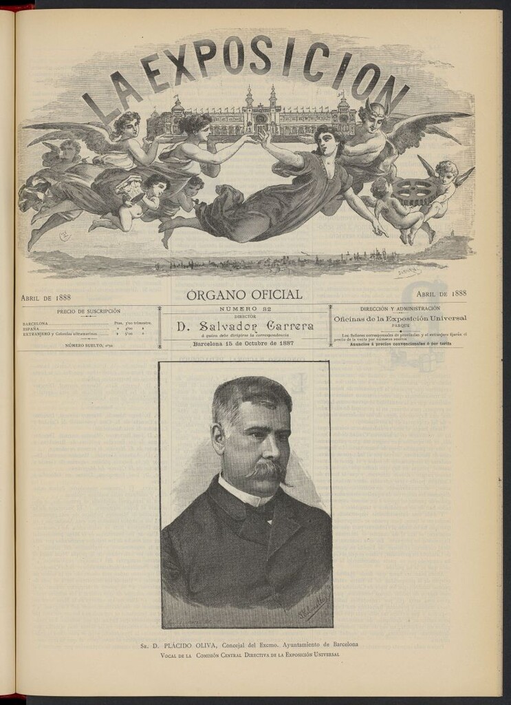 Miniatura de La Exposición: órgano oficial de la Exposición Universal de Barcelona del 15 de octubre de 1887, nº 32