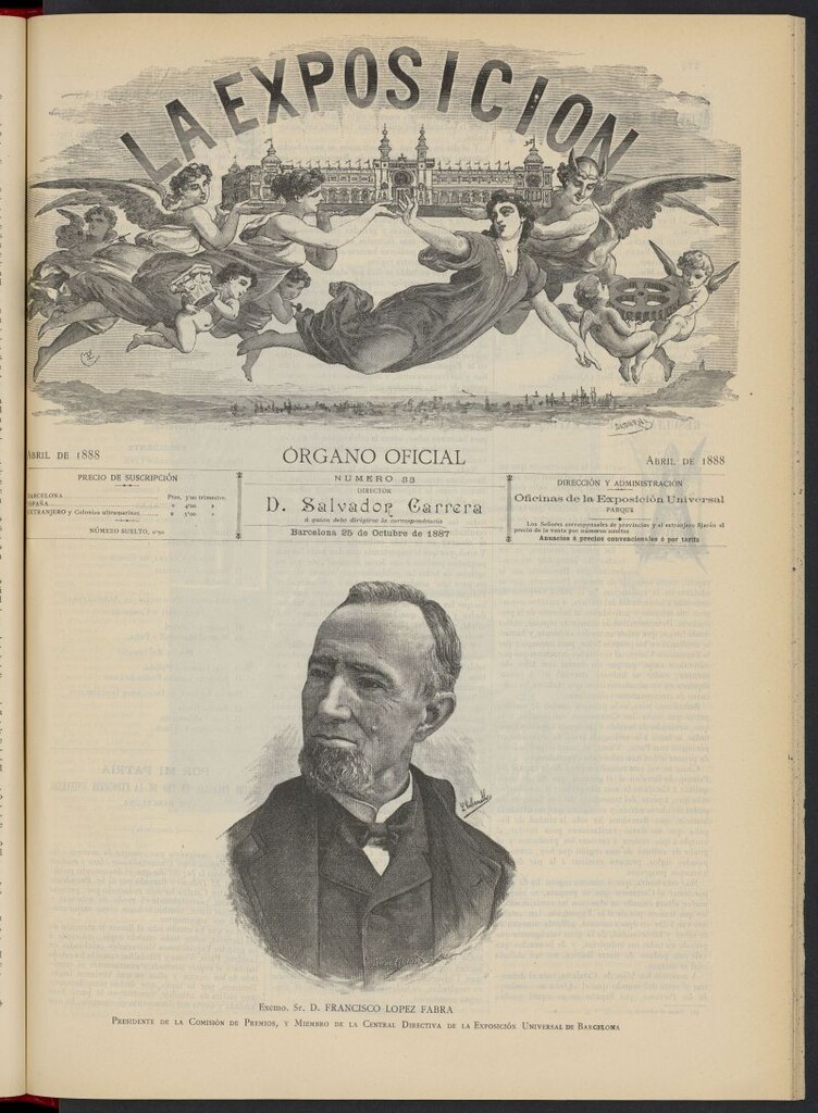 Miniatura de La Exposición: órgano oficial de la Exposición Universal de Barcelona del 25 de octubre de1887, nº 33