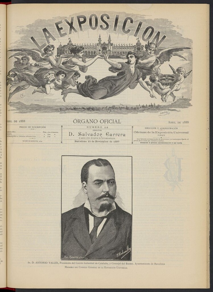 Miniatura de La Exposición: órgano oficial de la Exposición Universal de Barcelona del 15 de noviembre de 1887, nº 35