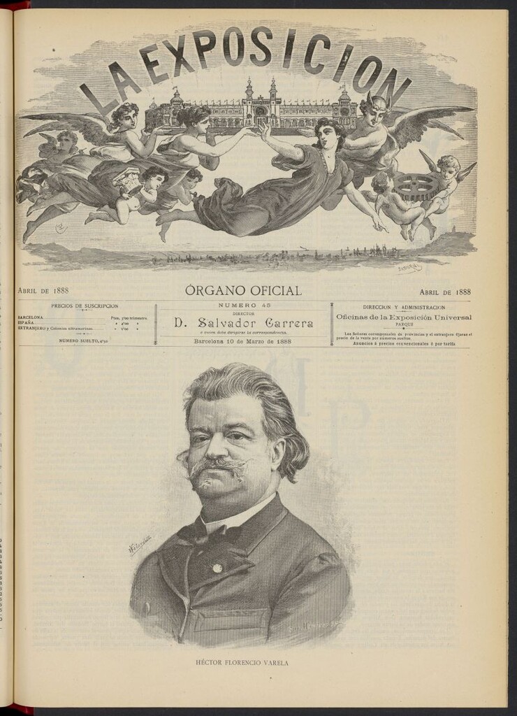 Miniatura de La Exposición: órgano oficial de la Exposición Universal de Barcelona del 10 de marzo de 1888, nº 45