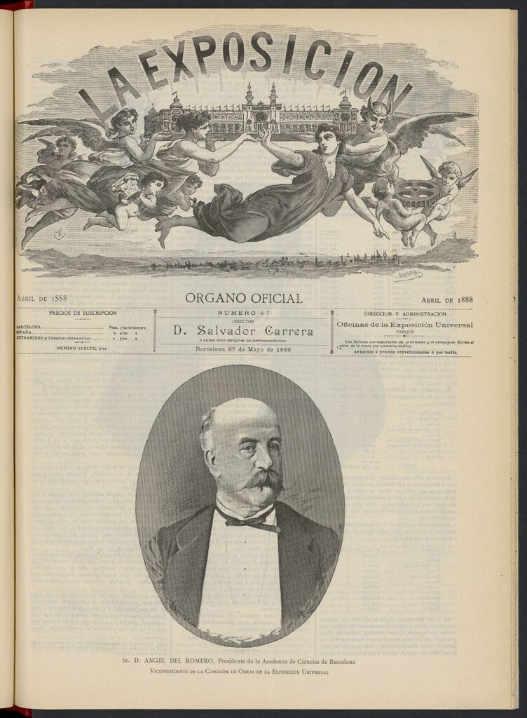 Miniatura de La Exposición: órgano oficial de la Exposición Universal de Barcelona del 27 de mayo [sic] de 1888, nº 47
