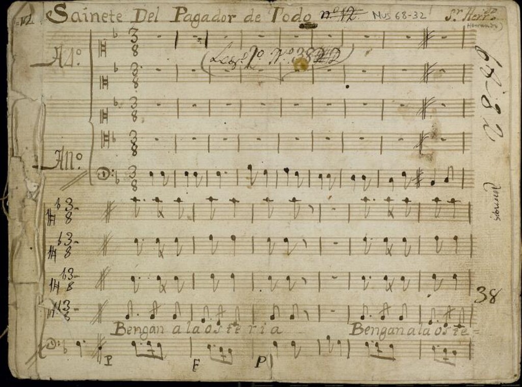Miniatura de Sainete del pagador de todo [Música manuscrita]