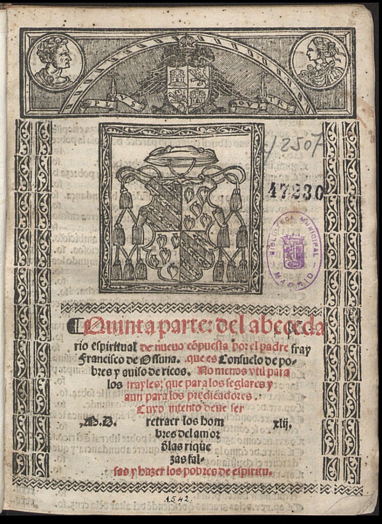 Miniatura de Quinta parte del abecedario espiritual