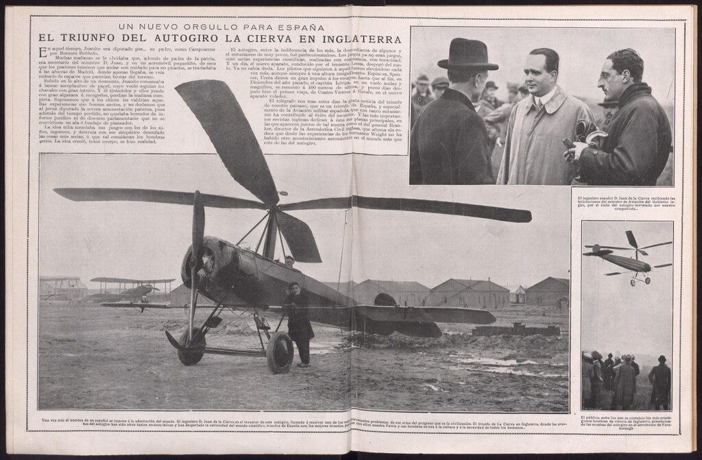 Miniatura de El triunfo del Autogiro La Cierva en Londres