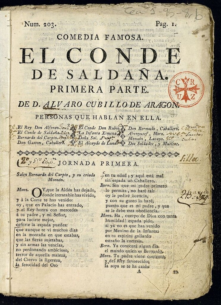 Miniatura de El Conde de Saldaña. Primera parte