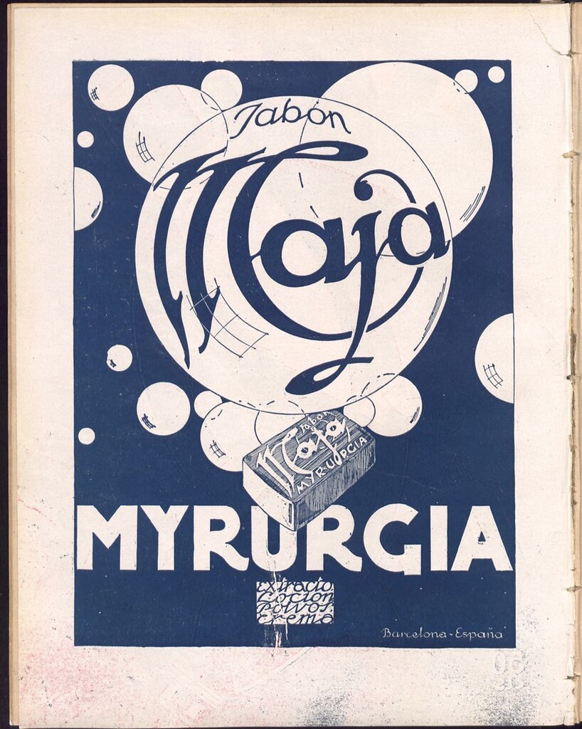 Miniatura de Anuncio de Jabón Maja, de Myrurgia