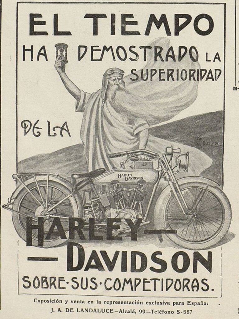 Miniatura de Anuncio de las motos Harley-Davidson