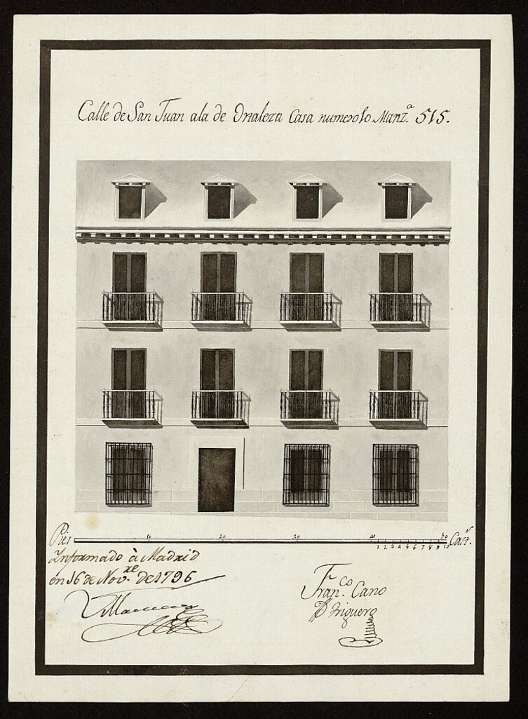 Miniatura de Licencia a Don Francisco Moreno y Cano, para reedificar una casa en la calle de San Juan , hoy de Farmacia Nº 10 antiguo, manzana 515