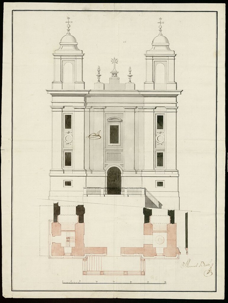 Miniatura de Licencia a Don Fernando Saco y Quiroga, para construir la fachada y torre de la iglesia de San Miguel