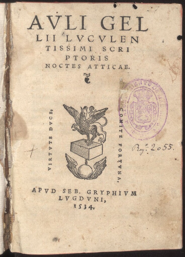Miniatura de Noctes atticæ
