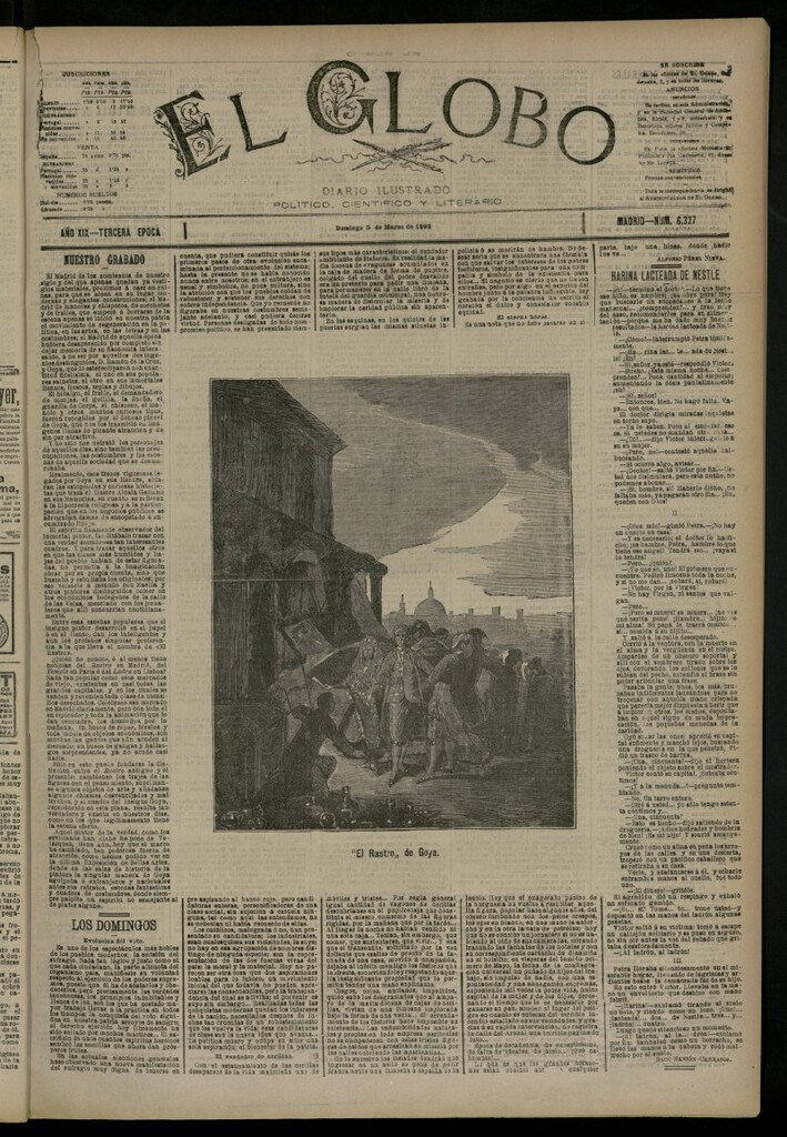 Miniatura de El Globo : diario ilustrado del 5 de marzo de 1893, nº 6327