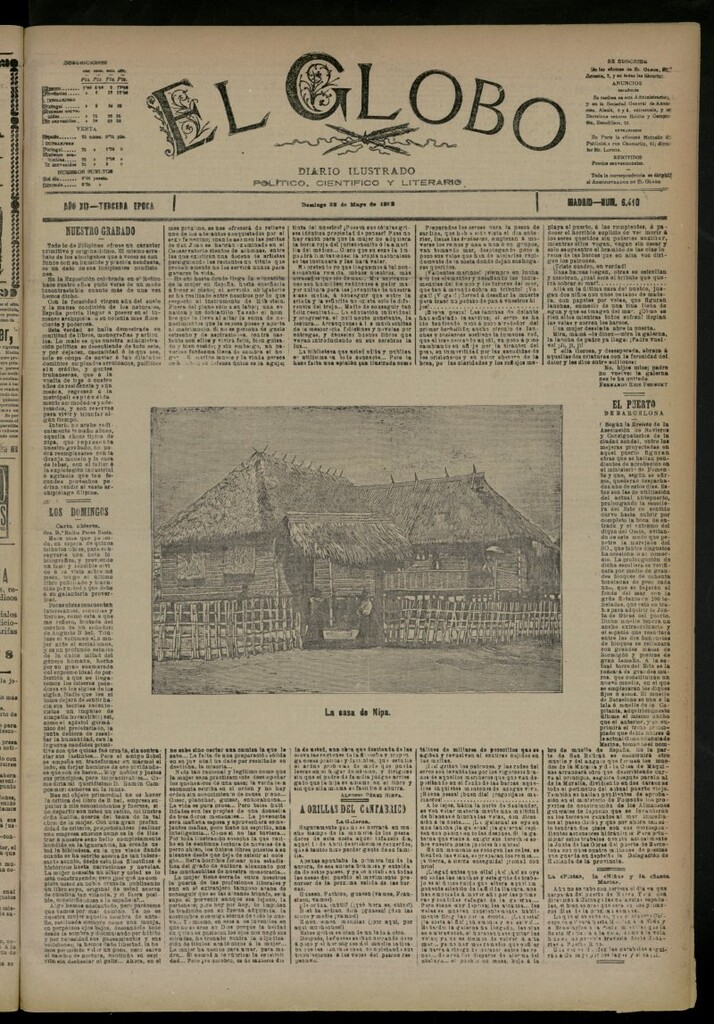 Miniatura de El Globo : diario ilustrado del 28 de mayo de 1893, nº 6410
