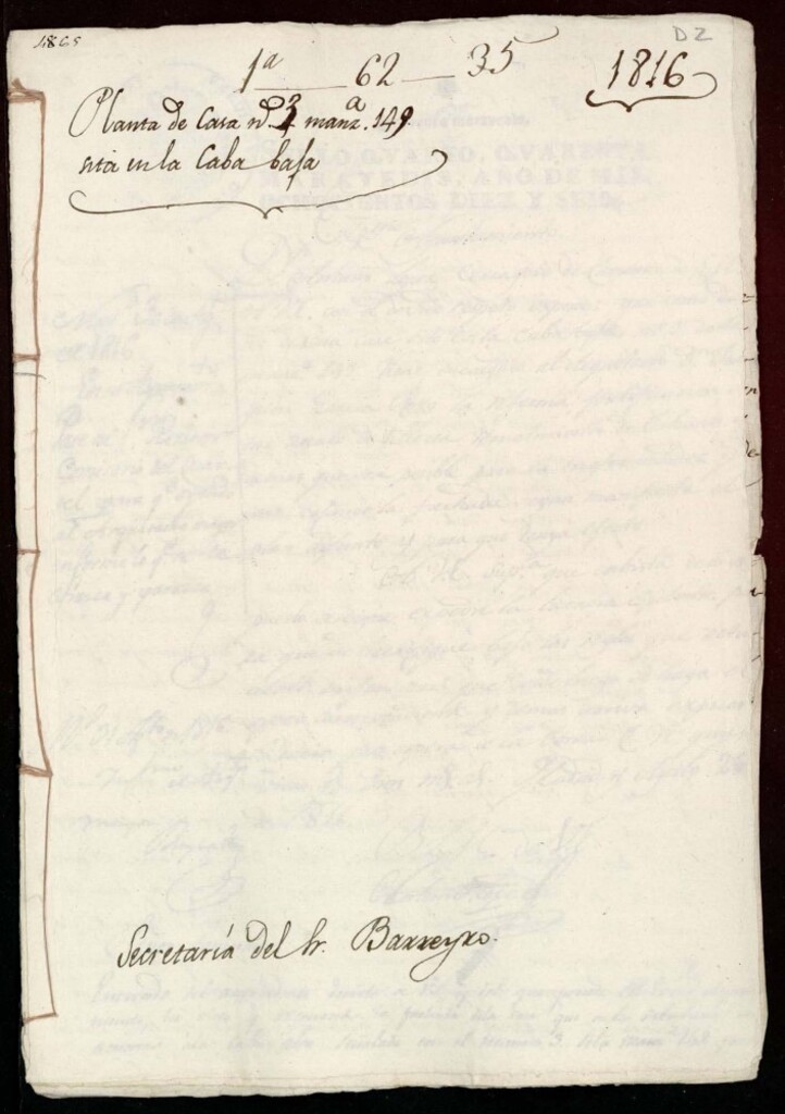 Miniatura de Licencia a Don Antonio López para hacer varios reparos en la fachada de la casa en la Cava Baja nº 3 antiguo