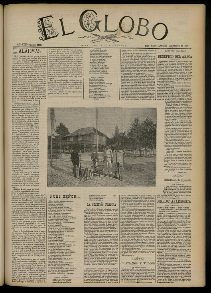 Miniatura de El Globo : diario ilustrado del 16 de septiembre de 1896, nº 7607