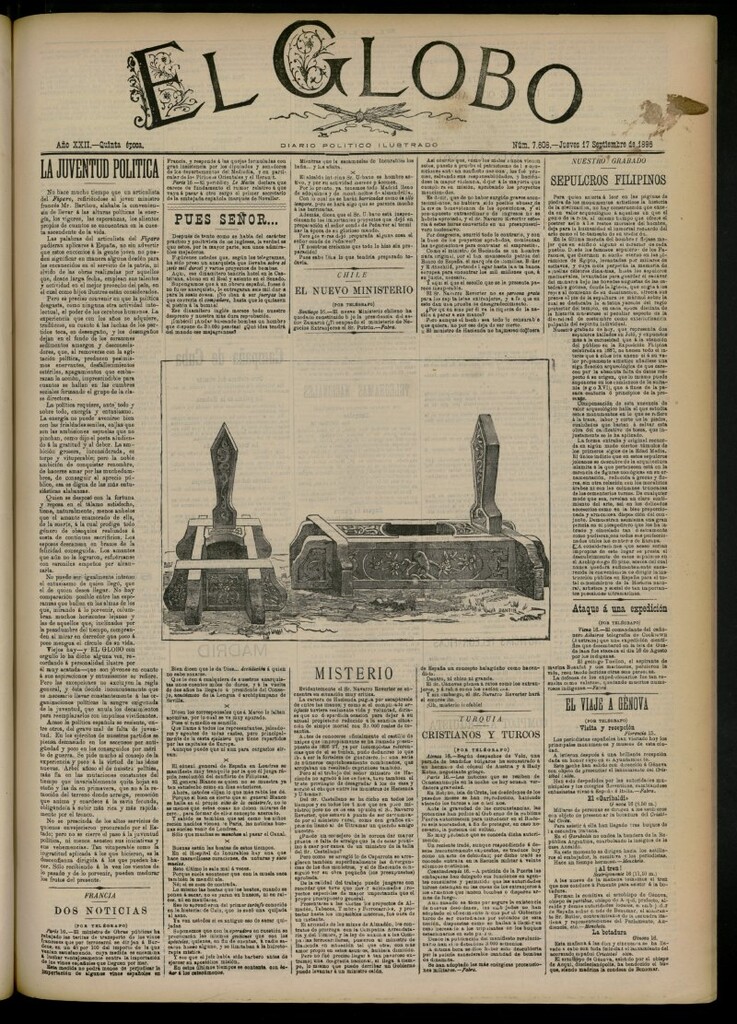 Miniatura de El Globo : diario ilustrado del 17 de septiembre de 1896, nº 7608