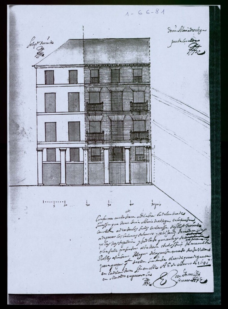 Miniatura de Licencia a Doña María de Ortega para construir una casa en Puerta Cerrada.