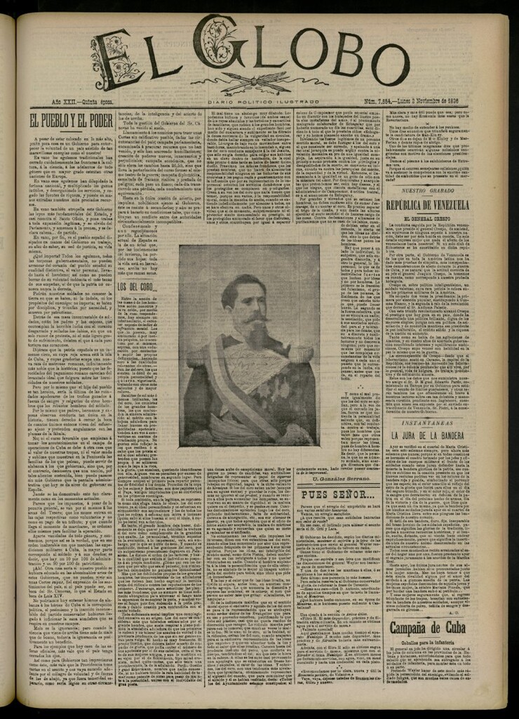 Miniatura de El Globo : diario ilustrado del 2 de noviembre de 1896, nº 7654