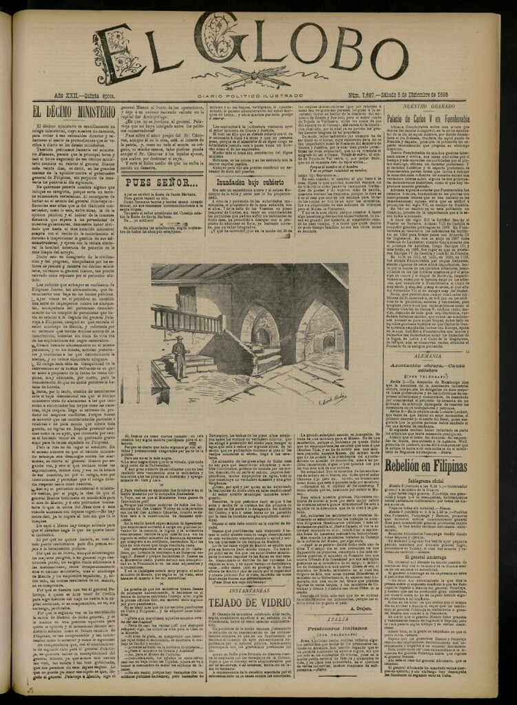 Miniatura de El Globo : diario ilustrado del 5 de diciembre de 1896, nº 7687