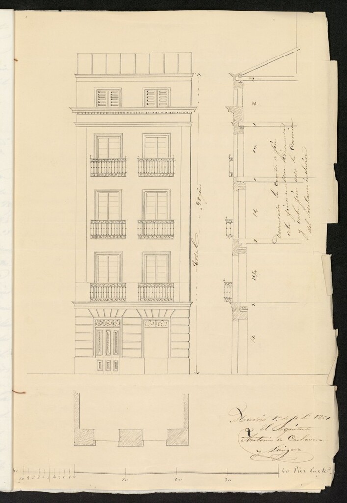 Miniatura de Licencia concedida a Don Isaac Bachiller para edificar una casa en la calle de las Infantas, 12