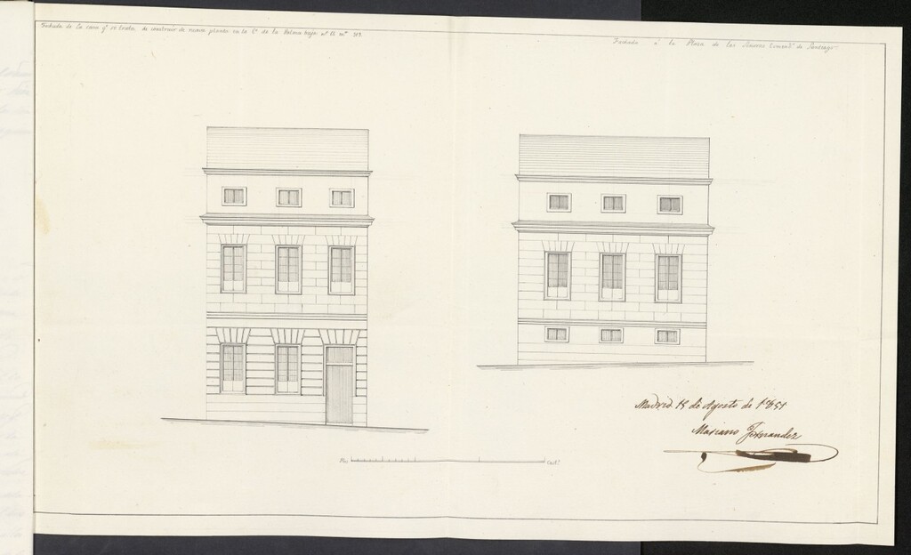 Miniatura de Licencia concedida a Don José Maenza para edificar una casa en la calle de la Palma Baja, 66 con accesorias a las Comendadoras de Santiago